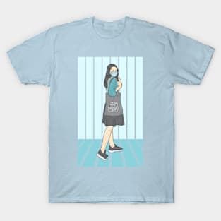 Women in Blue Cloud Collection T-Shirt